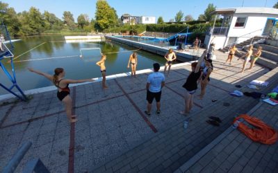 Jugendwasserballer:innen trainierten eine Woche am Fümmelsee